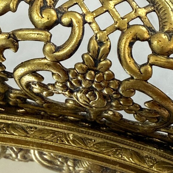 Vintage Hollywood Regency Vanity Mirror/Tray - Picture 10 of 14